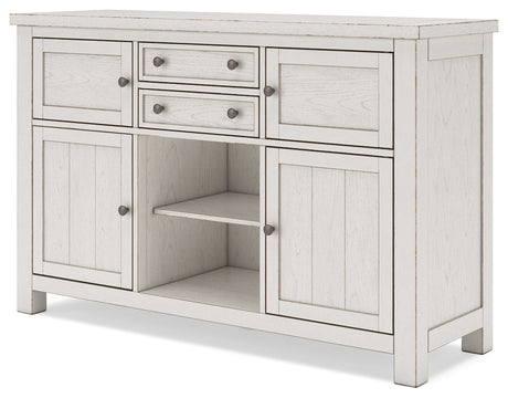 Robbinsdale Antique White Dining Server by Ashley at Eve Furniture