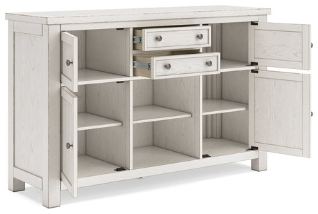 Robbinsdale Antique White Dining Server by Ashley at Eve Furniture