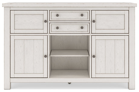 Robbinsdale Antique White Dining Server by Ashley at Eve Furniture