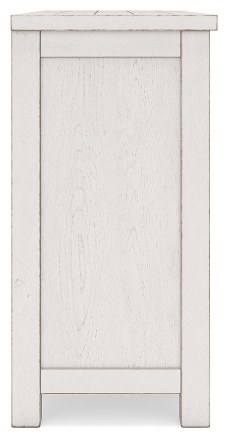Robbinsdale Antique White Dining Server by Ashley at Eve Furniture