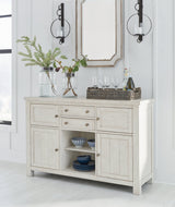 Robbinsdale Antique White Dining Server by Ashley at Eve Furniture