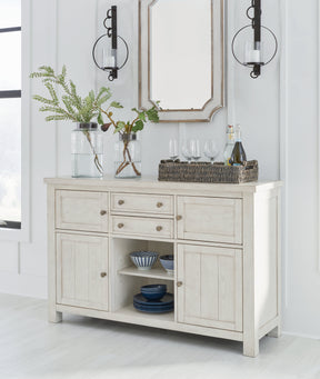 Robbinsdale Antique White Dining Server by Ashley at Eve Furniture