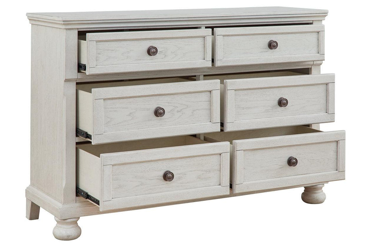 Robbinsdale Antique White Dresser by Ashley at Eve Furniture
