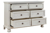 Robbinsdale Antique White Dresser by Ashley at Eve Furniture