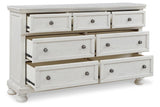 Robbinsdale Antique White Dresser by Ashley at Eve Furniture