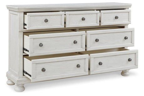 Robbinsdale Antique White Dresser by Ashley at Eve Furniture