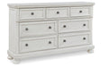 Robbinsdale Antique White Dresser by Ashley at Eve Furniture