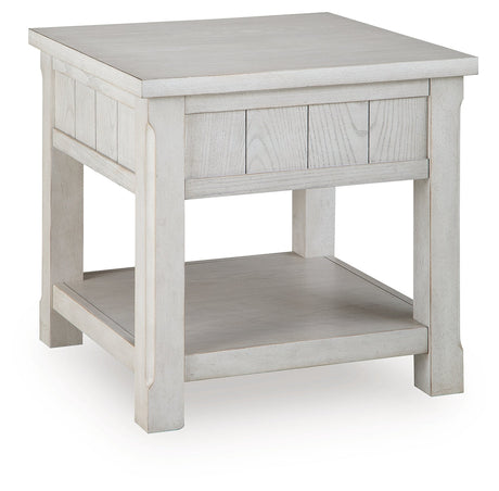 Robbinsdale Antique White End Table by Ashley at Eve Furniture