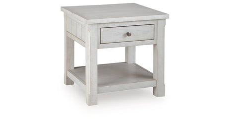 Robbinsdale Antique White End Table by Ashley at Eve Furniture