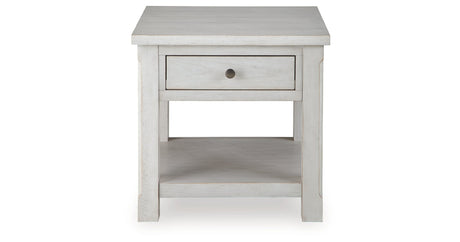 Robbinsdale Antique White End Table by Ashley at Eve Furniture