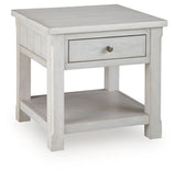 Robbinsdale Antique White End Table by ASHLEY FURNITURE at Eve Furniture