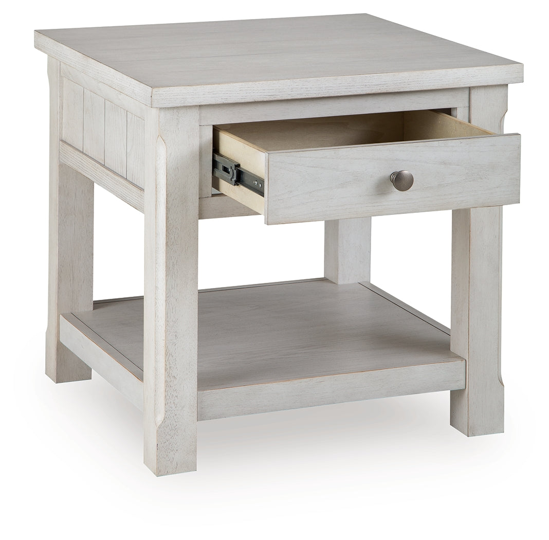 Robbinsdale Antique White End Table by ASHLEY FURNITURE at Eve Furniture