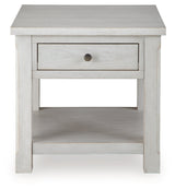 Robbinsdale Antique White End Table by ASHLEY FURNITURE at Eve Furniture