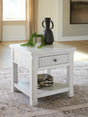 Robbinsdale Antique White End Table by ASHLEY FURNITURE at Eve Furniture