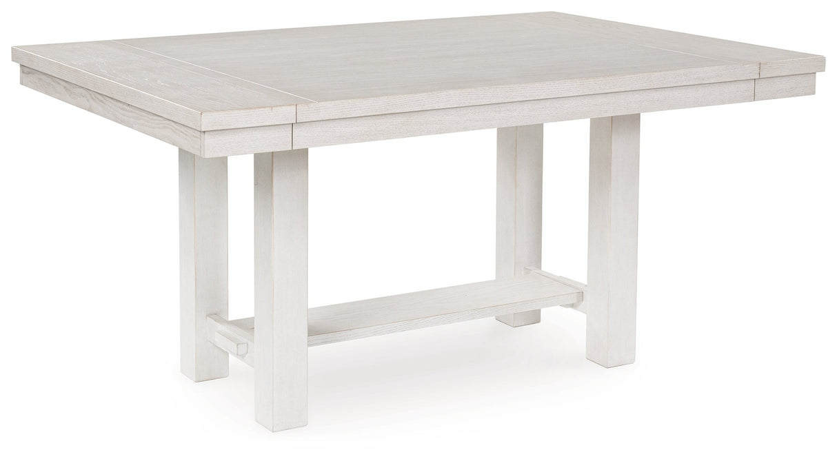 Robbinsdale Antique White Extendable Dining Room Set by Ashley at Eve Furniture