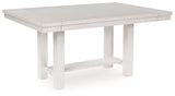 Robbinsdale Antique White Extendable Dining Room Set by Ashley at Eve Furniture