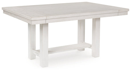 Robbinsdale Antique White Extendable Dining Room Set by Ashley at Eve Furniture