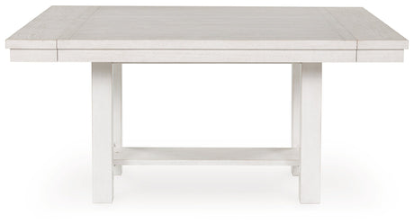 Robbinsdale Antique White Extendable Dining Room Set by Ashley at Eve Furniture