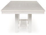 Robbinsdale Antique White Extendable Dining Room Set by Ashley at Eve Furniture