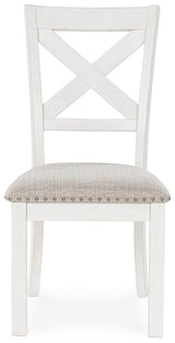 Robbinsdale Antique White Extendable Dining Room Set by Ashley at Eve Furniture
