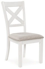 Robbinsdale Antique White Extendable Dining Room Set by Ashley at Eve Furniture