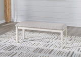 Robbinsdale Antique White Extendable Dining Room Set by Ashley at Eve Furniture