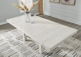 Robbinsdale Antique White Extendable Dining Room Set by Ashley at Eve Furniture