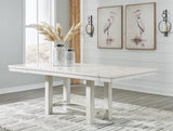 Robbinsdale Antique White Extendable Dining Room Set by Ashley at Eve Furniture