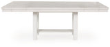 Robbinsdale Antique White Extendable Dining Room Set by Ashley at Eve Furniture