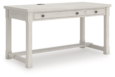 Robbinsdale Antique White Home Office Desk by Ashley at Eve Furniture