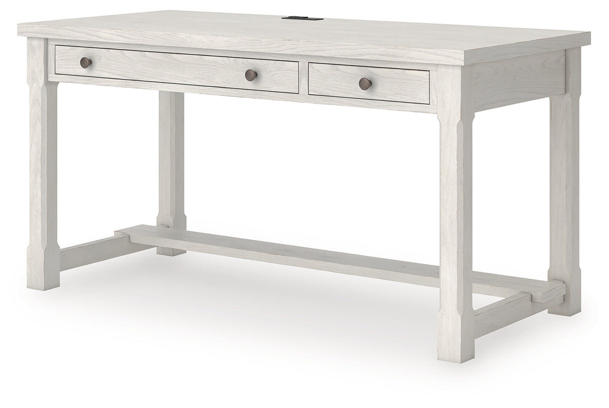 Robbinsdale Antique White Home Office Desk by Ashley at Eve Furniture