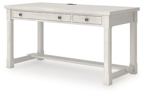 Robbinsdale Antique White Home Office Desk by Ashley at Eve Furniture