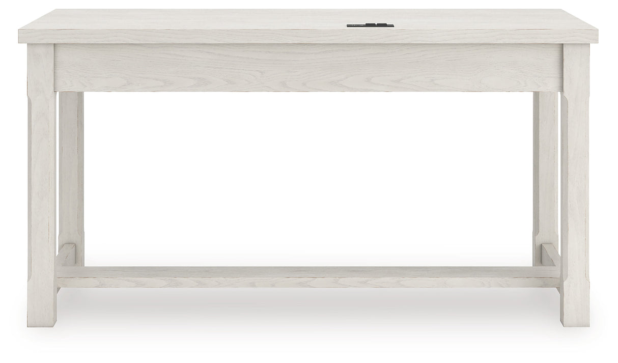 Robbinsdale Antique White Home Office Desk by Ashley at Eve Furniture