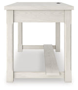 Robbinsdale Antique White Home Office Desk by Ashley at Eve Furniture