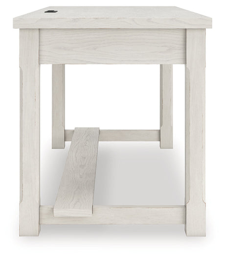 Robbinsdale Antique White Home Office Desk by Ashley at Eve Furniture