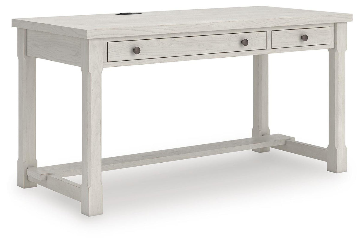 Robbinsdale Antique White Home Office Desk by Ashley at Eve Furniture