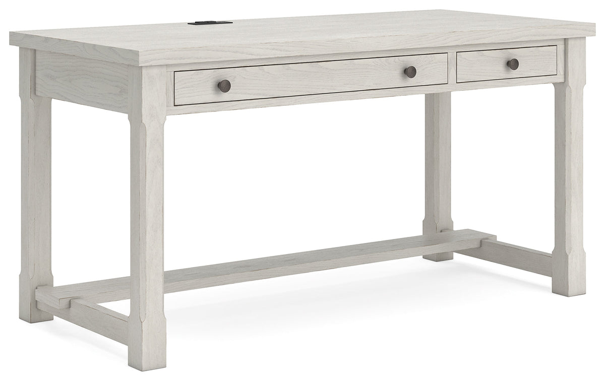 Robbinsdale Antique White Home Office Desk by Ashley at Eve Furniture
