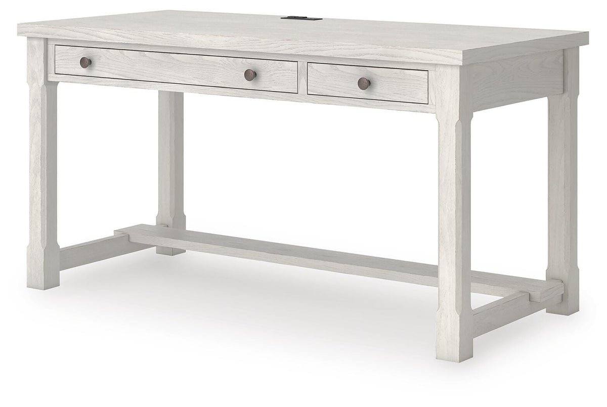 Robbinsdale Antique White Home Office Desk by Ashley at Eve Furniture