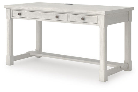 Robbinsdale Antique White Home Office Desk by Ashley at Eve Furniture