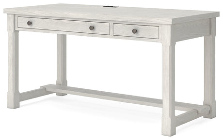 Robbinsdale Antique White Home Office Desk by Ashley at Eve Furniture