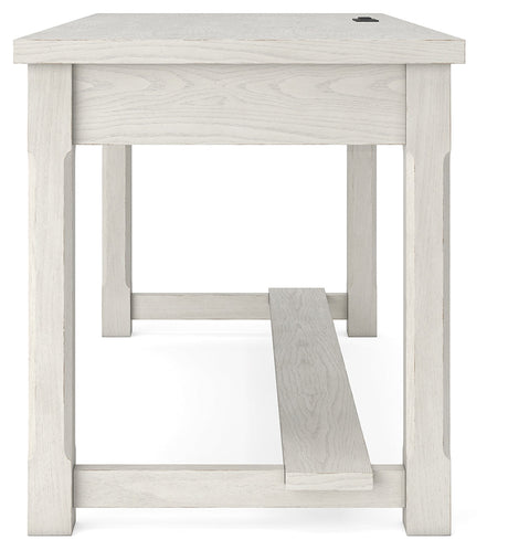 Robbinsdale Antique White Home Office Desk by Ashley at Eve Furniture