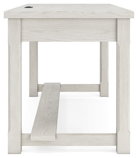 Robbinsdale Antique White Home Office Desk by Ashley at Eve Furniture