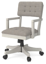 Robbinsdale Antique White Home Office Desk Chair by Ashley at Eve Furniture