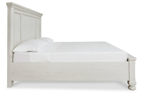 Robbinsdale Antique White King Storage Platform Bed by Ashley at Eve Furniture