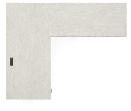 Robbinsdale Antique White L-Shaped Home Office Desk by Ashley at Eve Furniture
