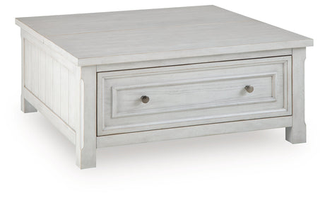 Robbinsdale Antique White Lift-Top Coffee Table by Ashley at Eve Furniture