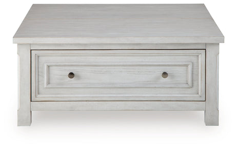 Robbinsdale Antique White Lift-Top Coffee Table by Ashley at Eve Furniture