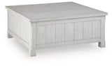 Robbinsdale Antique White Lift-Top Coffee Table by Ashley at Eve Furniture
