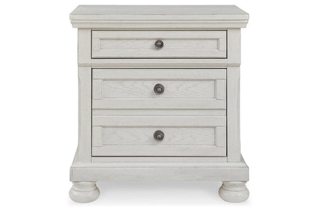 Robbinsdale Antique White Nightstand by Ashley at Eve Furniture