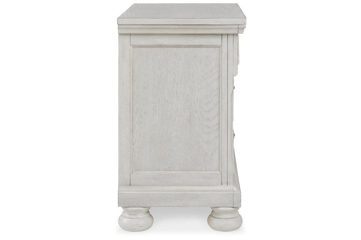 Robbinsdale Antique White Nightstand by Ashley at Eve Furniture